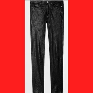 Zadig&Voltaire Phlame Crinkled Leather Pants